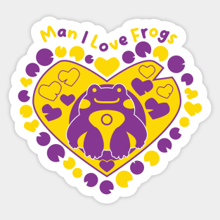 Man I Love Frogs [intersex] Sticker